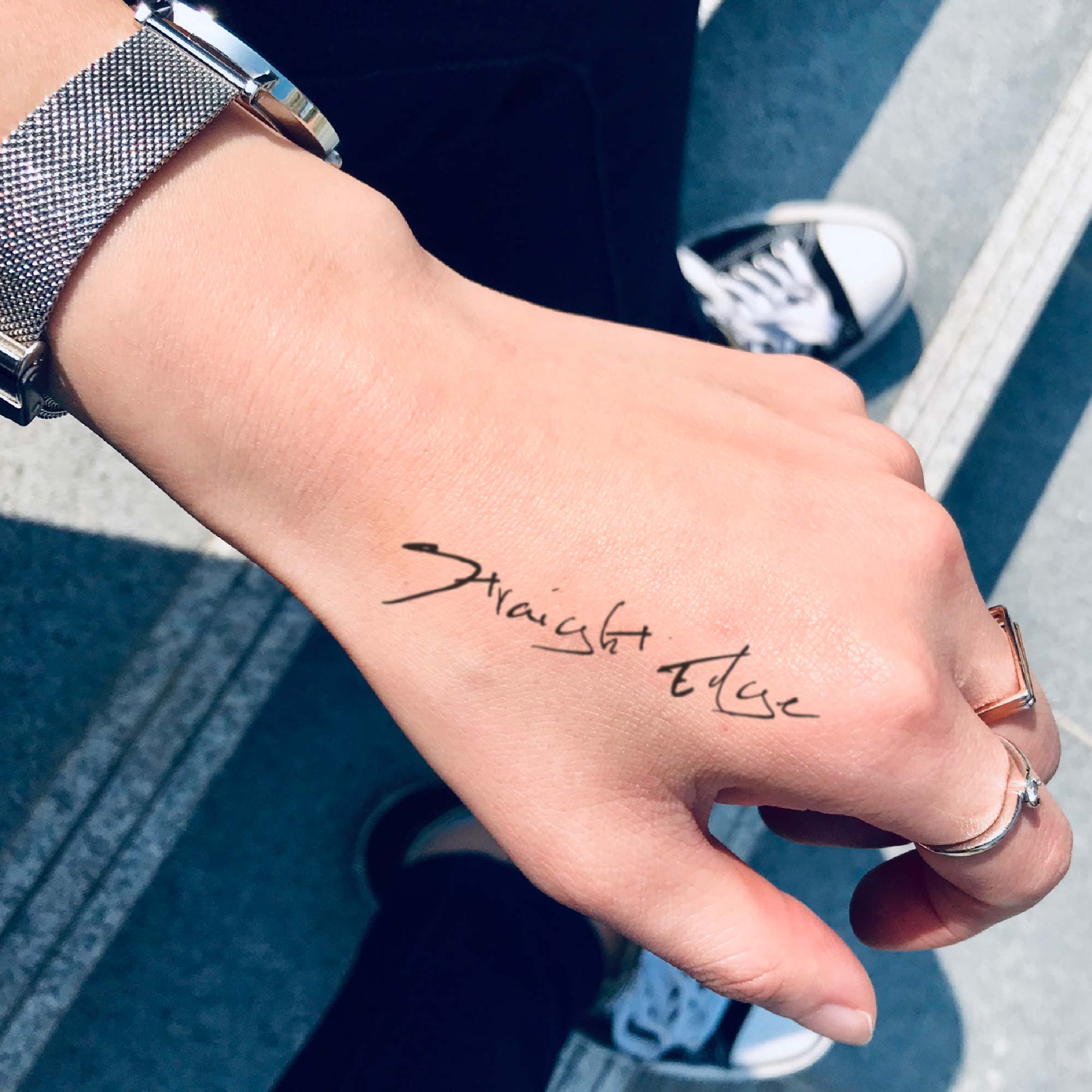 Tatuaż Straight Edge — zdjęcie 129