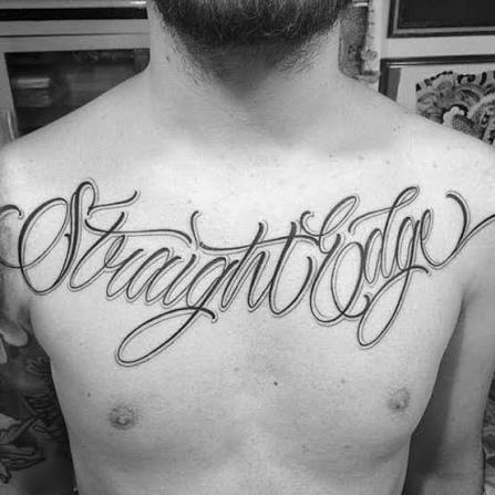 Tatuaż Straight Edge — zdjęcie 34