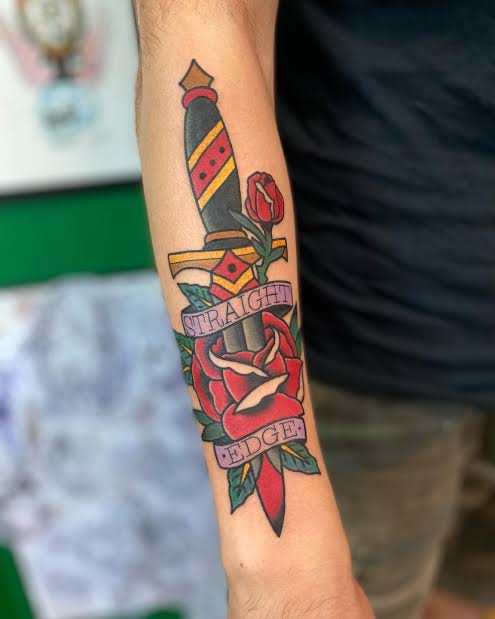 Tatuaż Straight Edge — zdjęcie 44