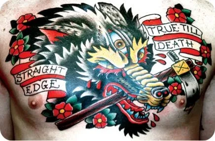Tatuaż Straight Edge — zdjęcie 6