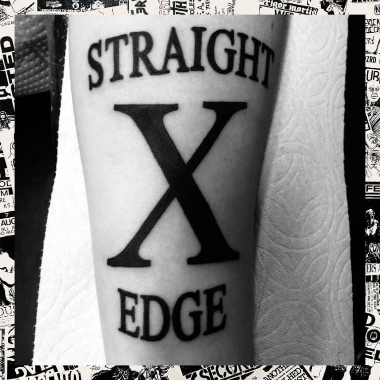 Tatuaż Straight Edge — zdjęcie 73