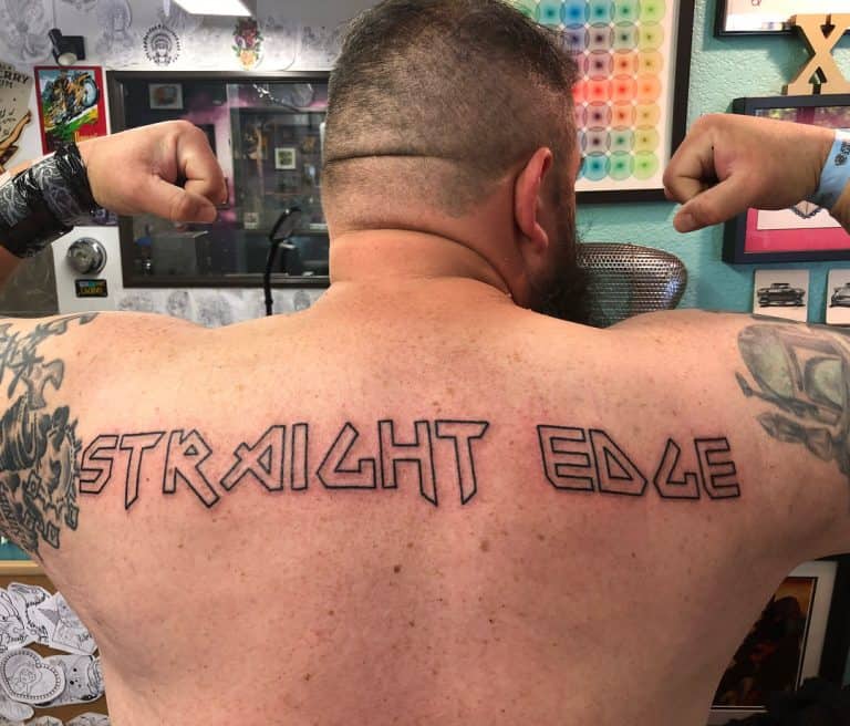 Tatuaż Straight Edge — zdjęcie 77